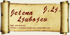Jelena Ljubojev vizit kartica